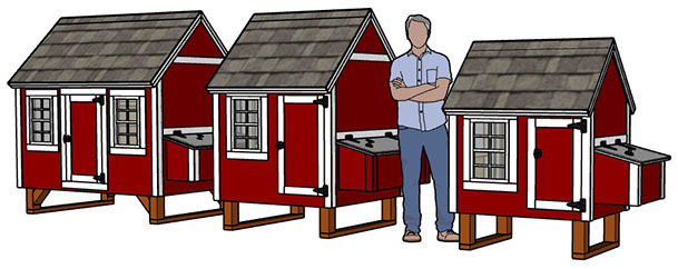 Hen Hut Chicken Coops Small Medium and Large