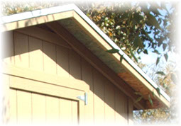 12 inch shed overhang without soffit or fascia