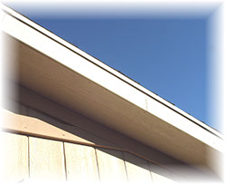 12 in shed overhang with Smart Soffit and Fascia